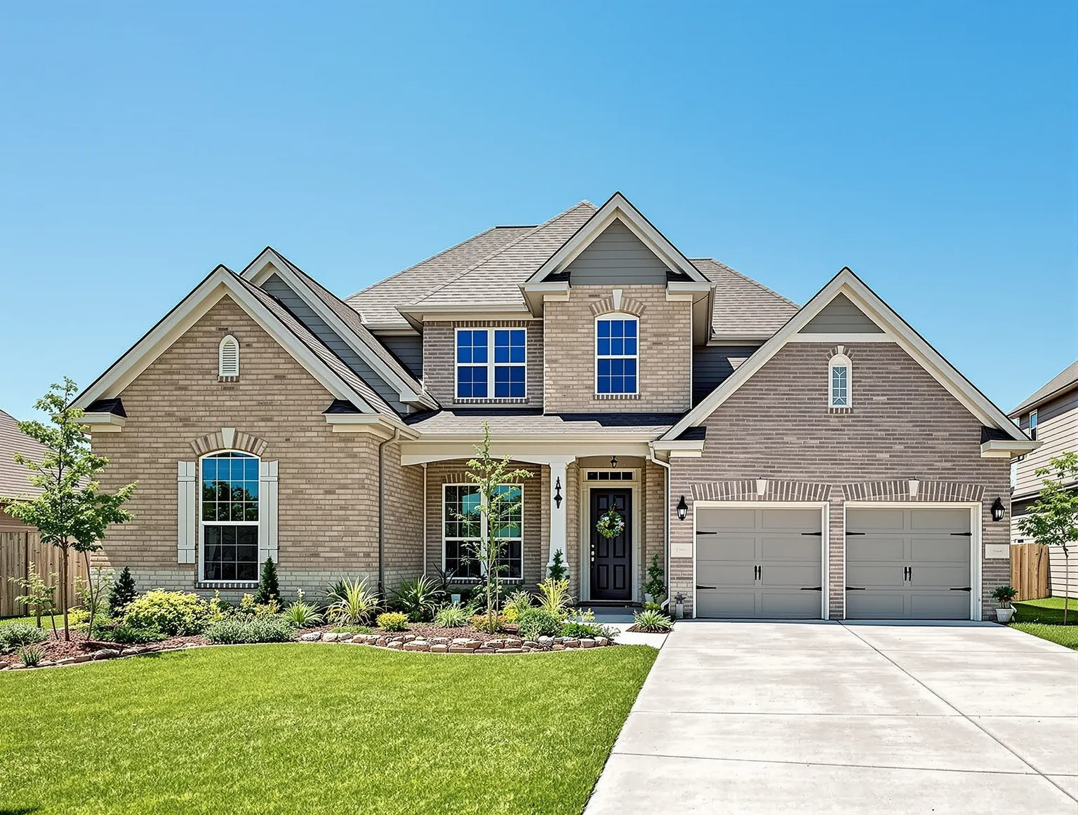 Two-story brick and siding family home in Pflugerville