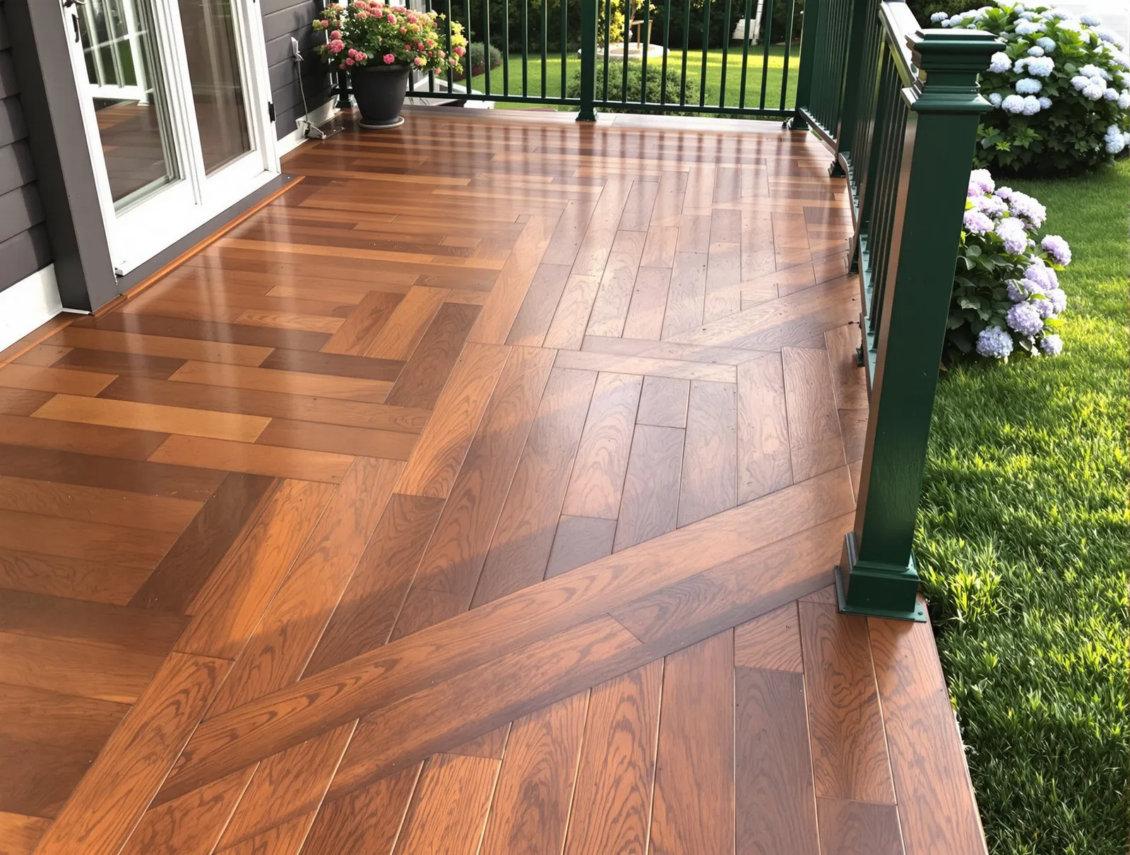 The Walnut Deck — Deck & railing