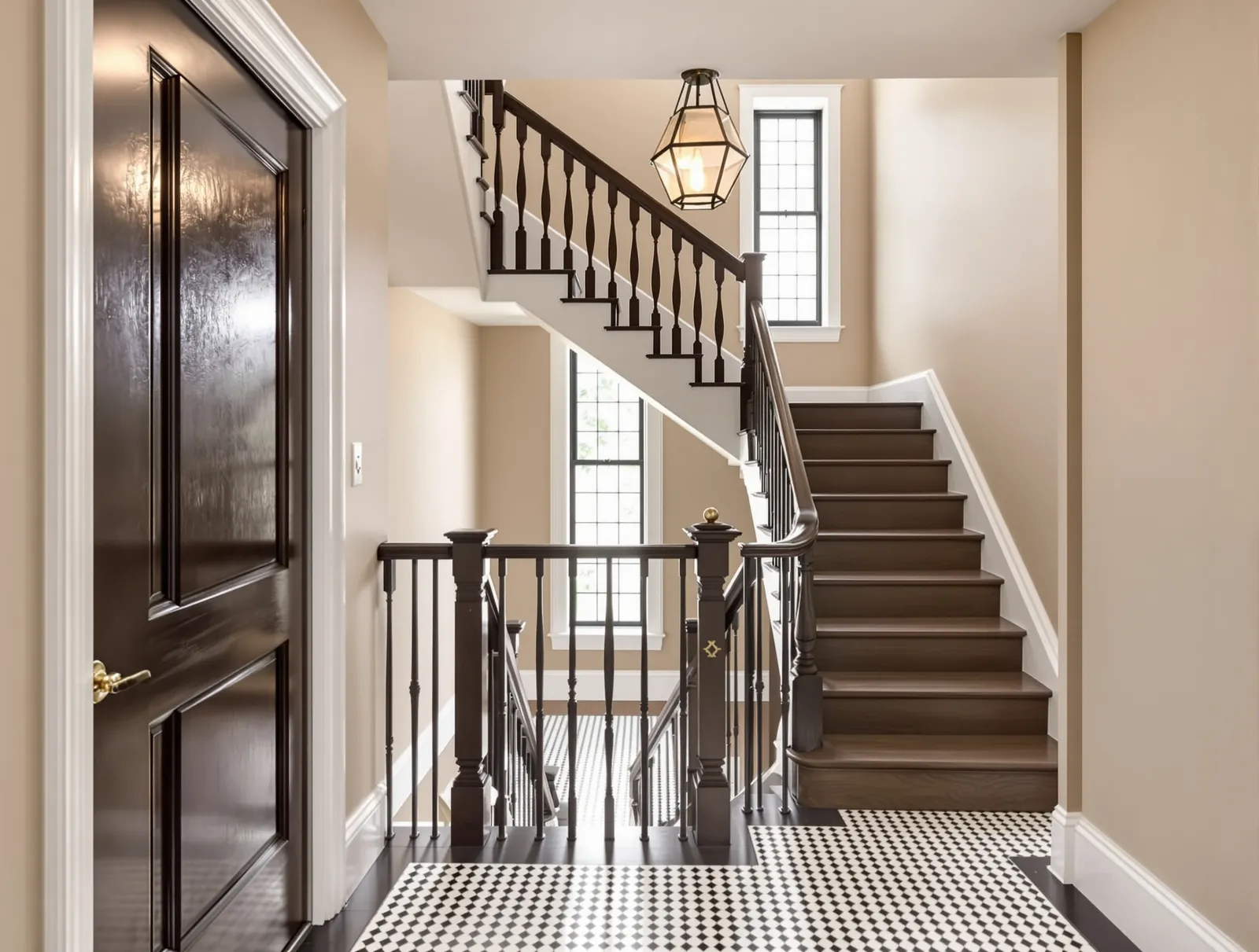 The Brownstone Stair Hall — Entry & stair hall