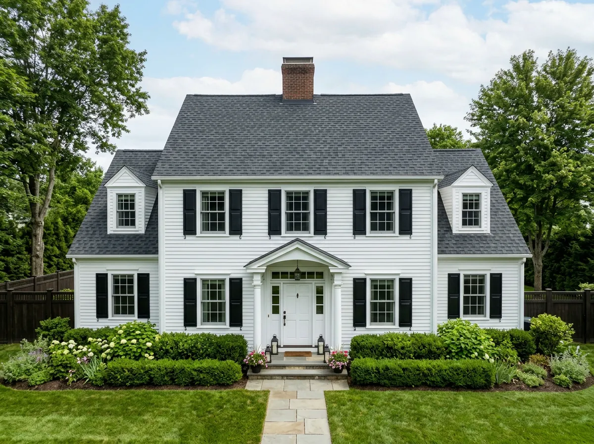 The Whitfield Colonial roof transformation — after